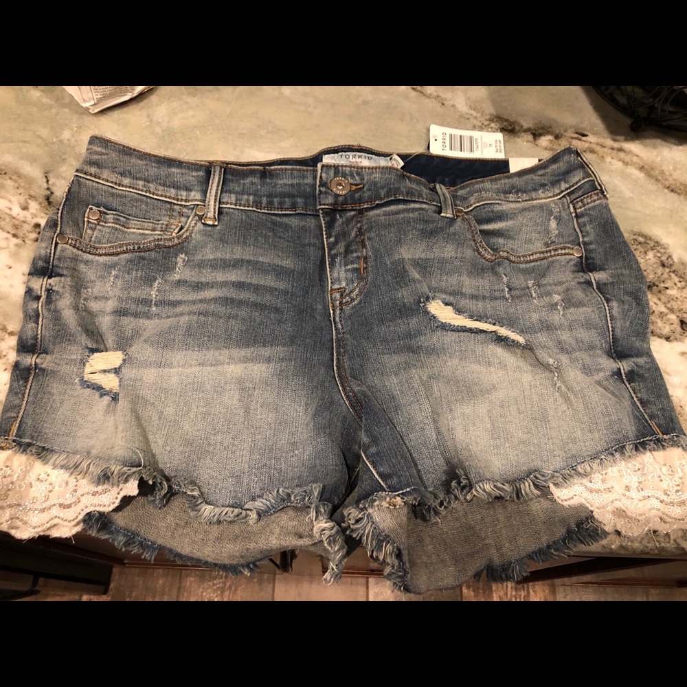 Torrid Denim Shirts with lace